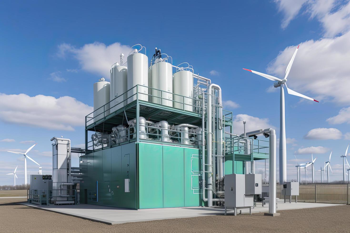 green-hydrogen-renewable-energy-production-facility-green-hydrogen-gas-for-clean-electricity-solar-and-windturbine-facility-free-photo